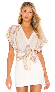 

Топ arielle printed - Free People, Кремовый, Богемный стиль