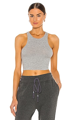 

Укороченный топ high neck - Free People, Светло-серый, Безрукавки