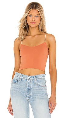 The Range No Bra Club Cropped Cami in Tanlines