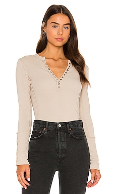 Nailed It Henley Tee Free People $32 