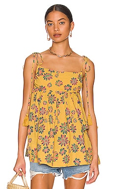 Free People Indigo Molly Tunic in Gilded Combo
