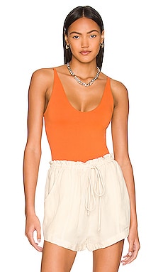 ALIX NYC Elizabeth Honey Scoop Neck Tank Bodysuit – ALIX NYC