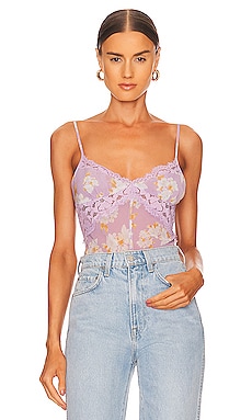 Free People Monday Morning Bodysuit in Lilac Combo