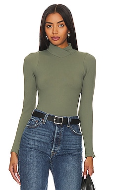 Suit Yourself Ribbed Long Sleeve Turtleneck Bodysuit