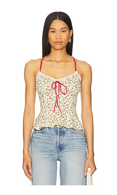 Free Women's Sammi Bra - Wireless Sports Bra For Yoga & Workouts (Red, M/L)