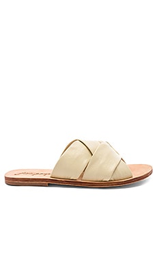 

Сандалии rio vista slide - Free People, Кремовый, Шлёпанцы