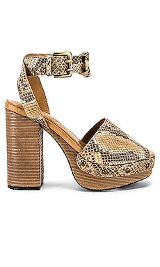 

На платформе justine - Free People, Коричневый, Платформа