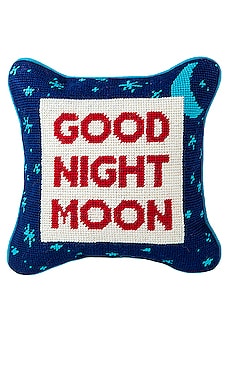 Good Night Moon Needlepoint Pillow Furbish Studio $100 BEST SELLER