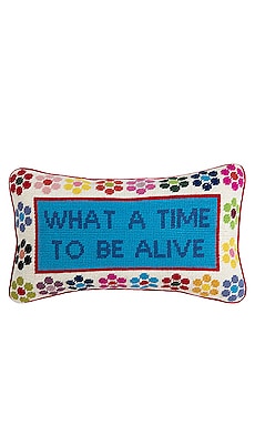 Furbish Studio - WTF Needlepoint Pillow