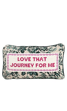 Love That Journey Needlepoint Pillow Furbish Studio