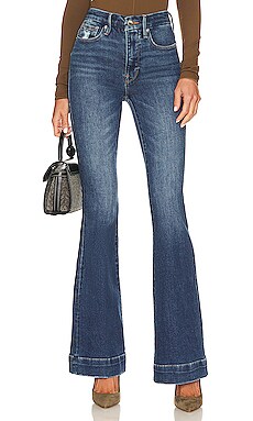 Product image of Good American Good Legs Flare Deep V Back. Click to view full details