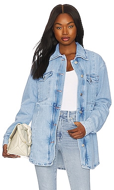 Product image of Good American Denim Redesign Shacket. Click to view full details