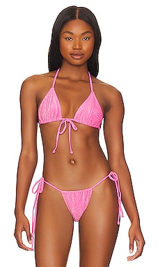 Buy Nelly Glitter Bikini Bra - Pink