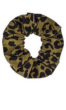 

Leopard scrunchie - Ganni, Зеленый, Аксессуары для волос