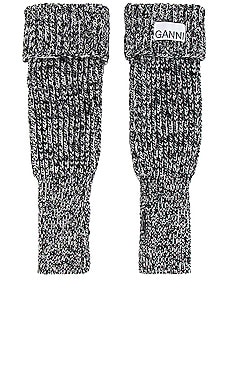 Rib Knit Gloves Ganni $39 