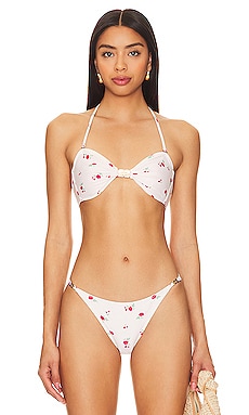 Victoria's Secret Brazilian Bikini Thong Shine Strap Logo Mixed Berry  Cherry S