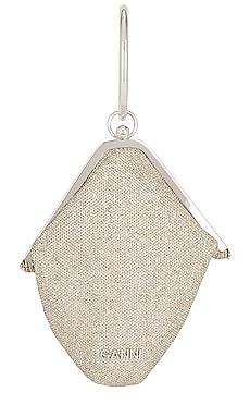 Product image of Ganni Diamond Bangle Clutch Glitter. Click to view full details