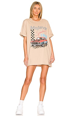 Mojave Speedway T-Shirt Dress Girl Dangerous $48 NEW