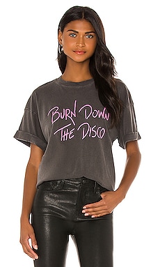 

Футболка с рисунком burn down the disco - Girl Dangerous, Черный, Короткий рукав