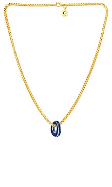 Greek Disc Necklace GOLDMINE $135 NEW