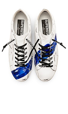 Golden goose sale blue stripe