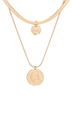 

Чокер double coin - EIGHT by GJENMI JEWELRY, Металлический золотой, Золотой