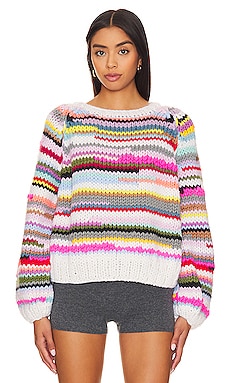 Free people see 2024 the rainbow sweater