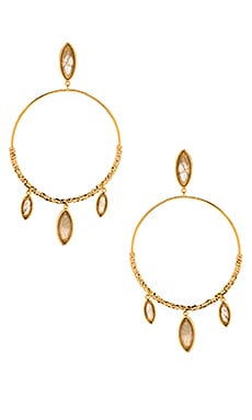 Product image of gorjana Palisades Drop Hoops. Click to view full details