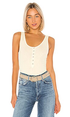 GRLFRND Nya Rib Knit Tank in White