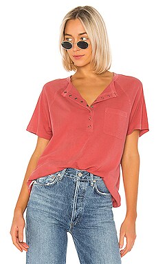 

Фронтальная застежка the snap henley - The Great, Красный, Модная основа