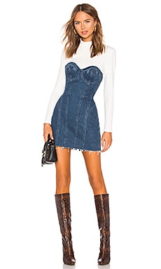 revolve denim dress