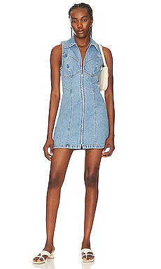 Free people wandering star denim shop mini dress