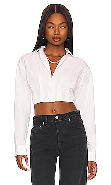 Kayley Cropped Shirt GRLFRND $188 