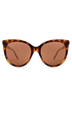 

Солнцезащитные очки round cat eye - Gucci, Коричневый, Солнцезащитные очки