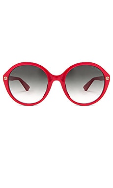 фото Солнцезащитные очки с круглой оправой из ацетата - gucci