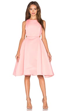 Halston heritage pink shop cut out gown