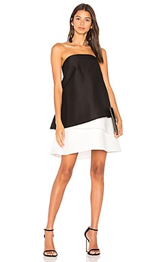 Halston heritage tiered outlet ruffle gown