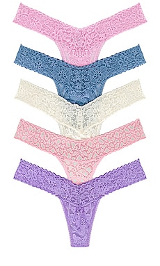 Hanky Panky x REVOLVE Low Rise Thong 5-pack in Monday Morning, Grey Mist,  Moon Crystal, Fairy Dust, & Marshmallow