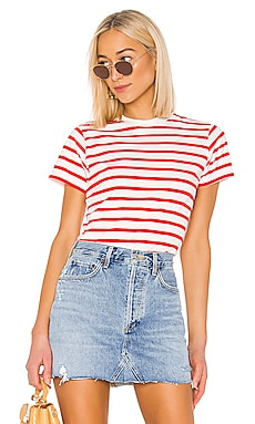 

Футболка the stripe crew - Hanes x Karla, Красный, Полоска