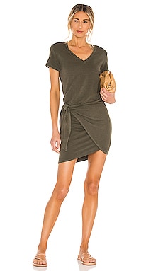 

Supersoft v dress - MONROW, Оливковый, Повседневные