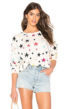 

Топ oversized - MONROW, Кремовый, Графические