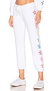 

Спортивные брюки vintage rainbow stars - MONROW, Белый, Одежда для дома