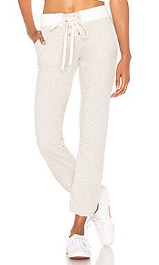 Alexander Wang Waffle Jogger Pant in White