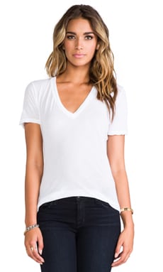 Product image of MONROW Tissue V Neck Tee. Click to view full details