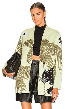 Prowling Panther Jacquard Cardigan Hayley Menzies $510 
