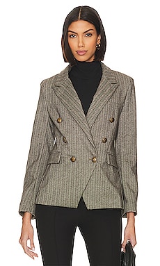 ANINE BING Madeleine Blazer in Python REVOLVE