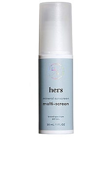 Product image of hers Multi-Screen SPF 50 Facial Sunscreen. Click to view full details