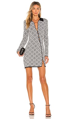 SAYLOR Naomi Sequin Dress in Platinum