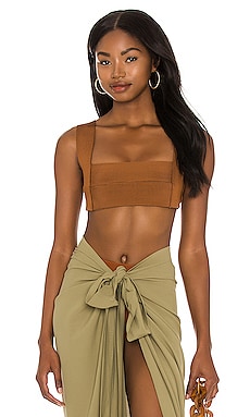 Good American Scuba Modern Tank Bodysuit in Light Mocha004