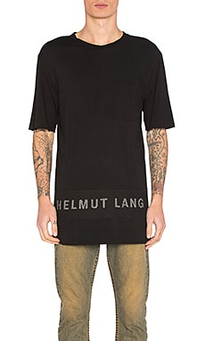 Футболка с сеточной вставкой - Helmut Lang